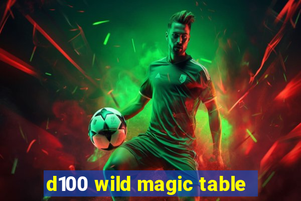 d100 wild magic table