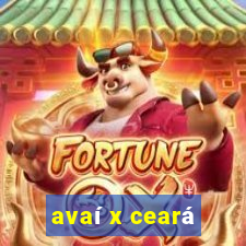 avaí x ceará