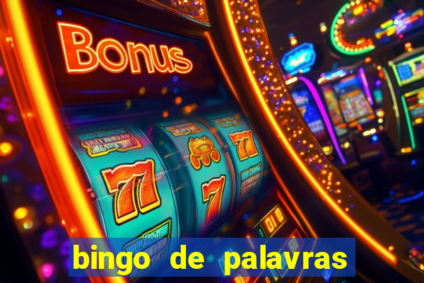 bingo de palavras para 3 ano