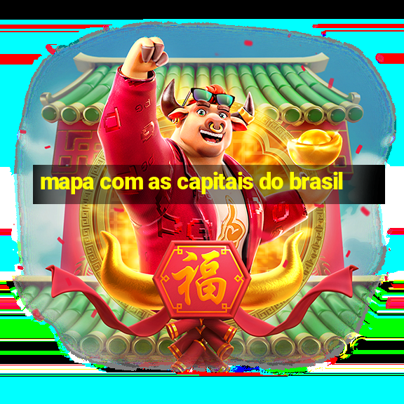 mapa com as capitais do brasil