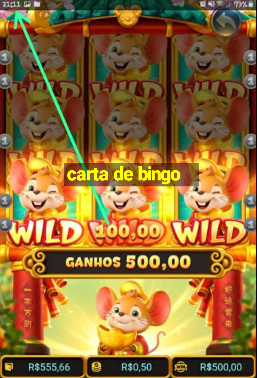 carta de bingo