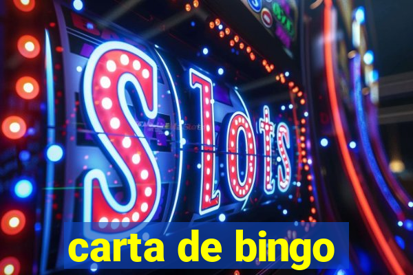 carta de bingo