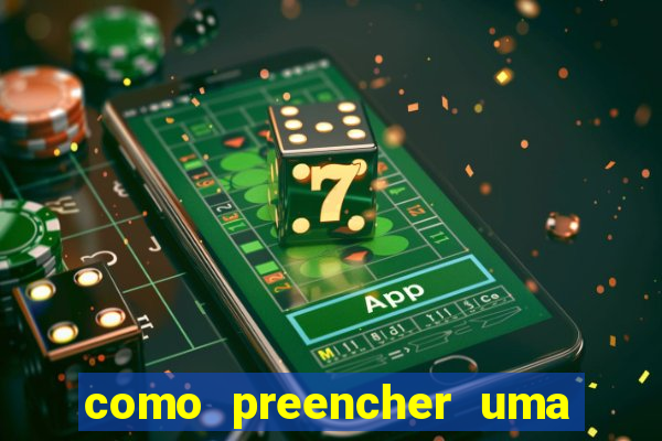 como preencher uma cartela de bingo