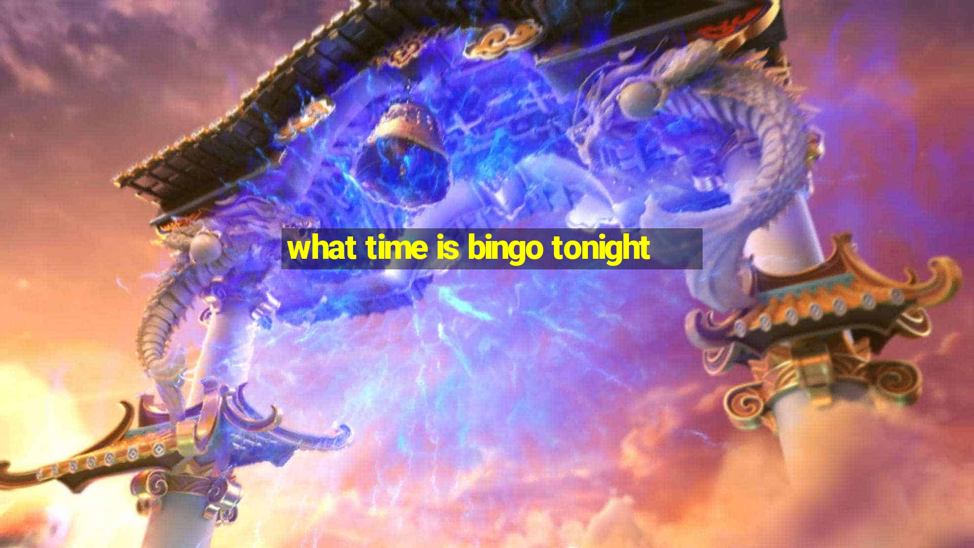 what time is bingo tonight