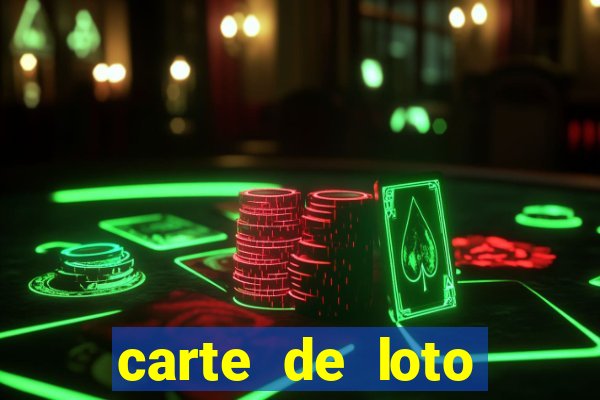 carte de loto bingo a imprimer gratuit