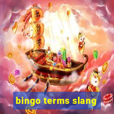 bingo terms slang