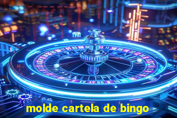 molde cartela de bingo