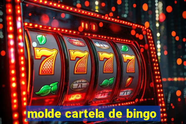 molde cartela de bingo