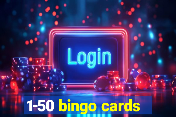 1-50 bingo cards