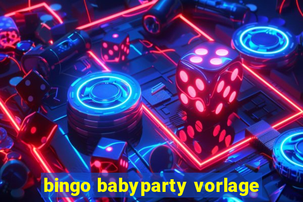 bingo babyparty vorlage