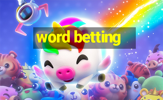 word betting