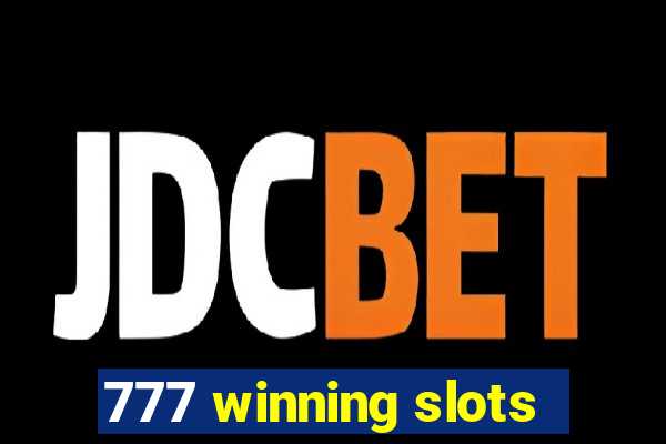 777 winning slots