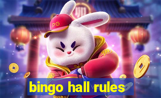 bingo hall rules