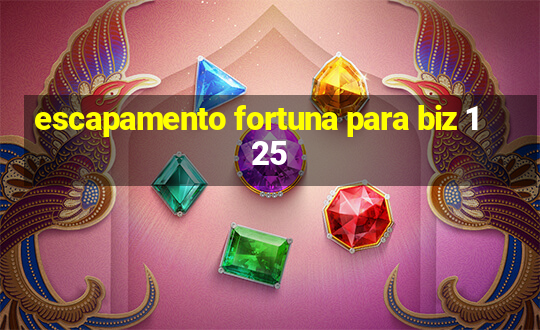 escapamento fortuna para biz 125