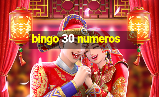 bingo 30 numeros