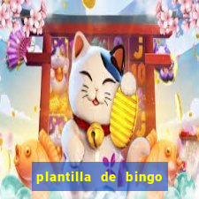 plantilla de bingo para editar