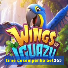 time desempenho bet365