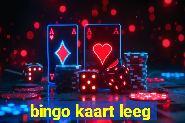 bingo kaart leeg