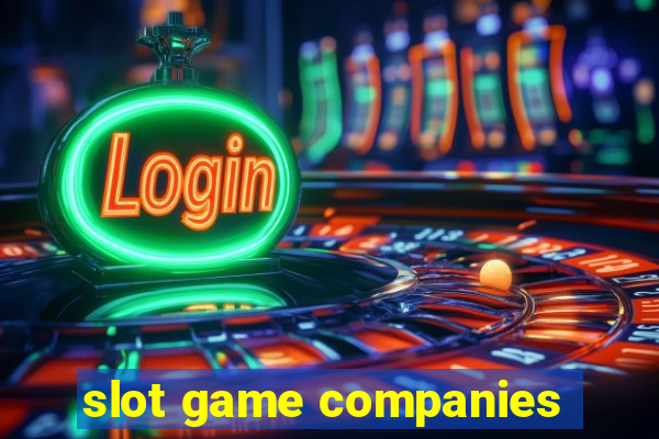 slot game companies