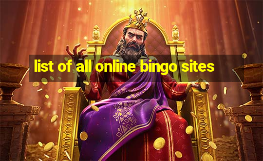 list of all online bingo sites