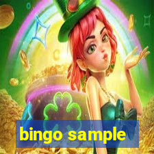 bingo sample