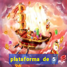 plataforma de 5 reais de b么nus