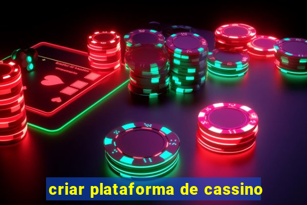 criar plataforma de cassino