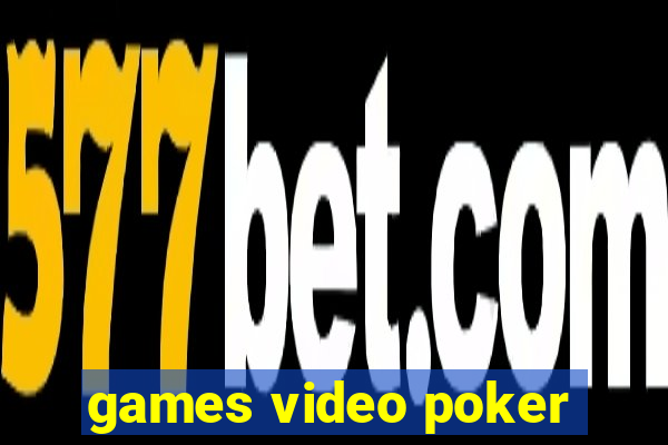 games video poker