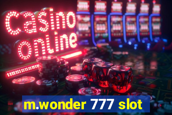 m.wonder 777 slot