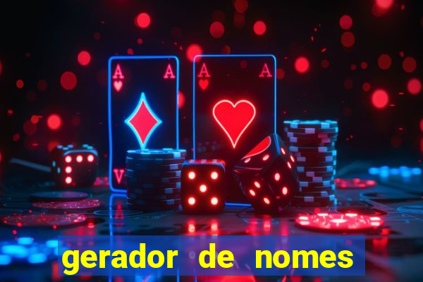 gerador de nomes para jogos