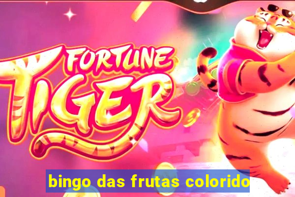 bingo das frutas colorido