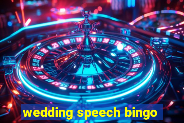 wedding speech bingo