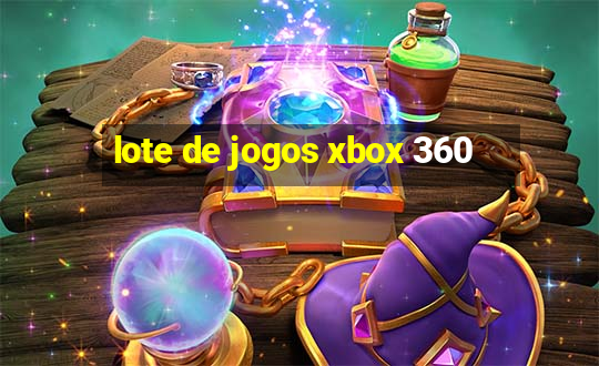 lote de jogos xbox 360