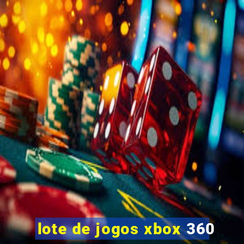 lote de jogos xbox 360