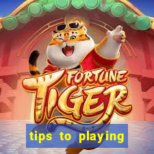 tips to playing slot machines