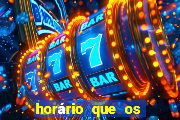 horário que os slots pagam