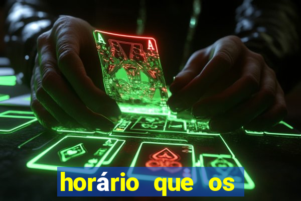 horário que os slots pagam