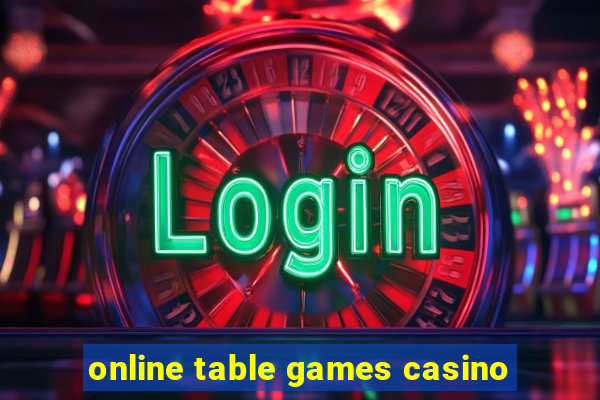 online table games casino