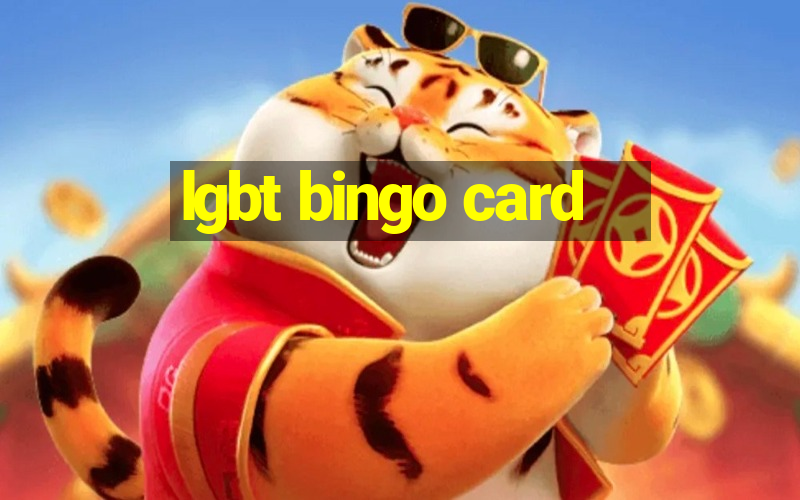 lgbt bingo card