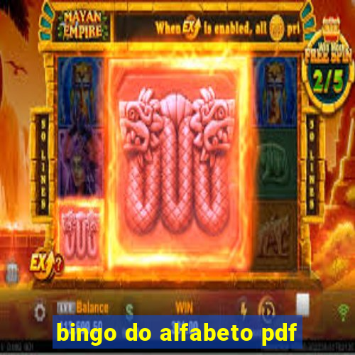 bingo do alfabeto pdf