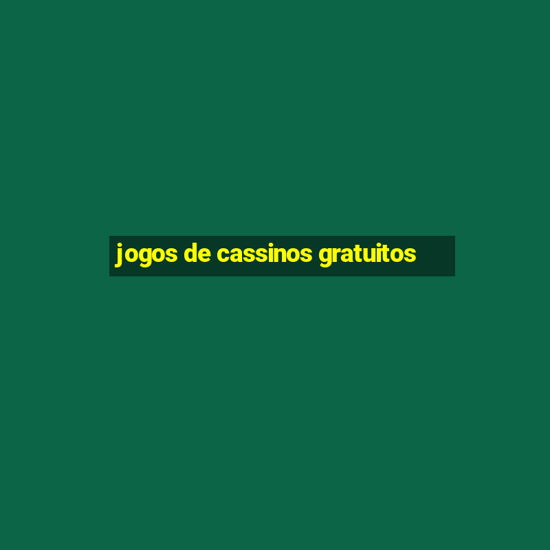 jogos de cassinos gratuitos